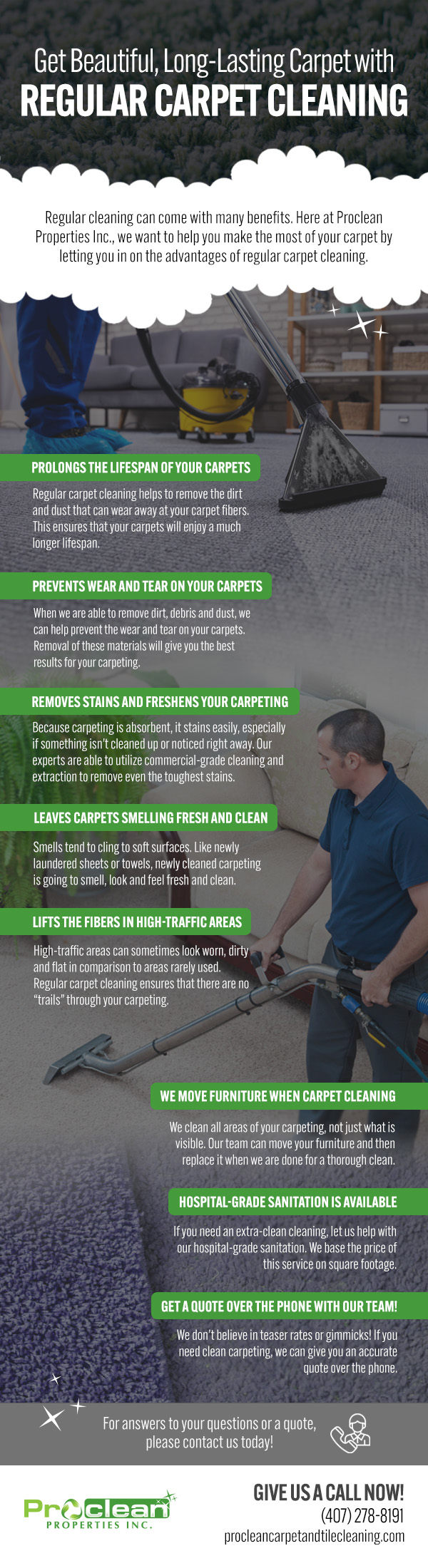 Get Beautiful, Long-Lasting Carpet with Regular Carpet Cleaning [infographic]